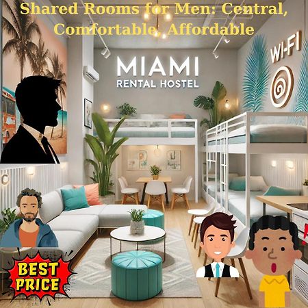 203 Miami Shared Rooms For Men Central Comfortable, Affordable ภายนอก รูปภาพ