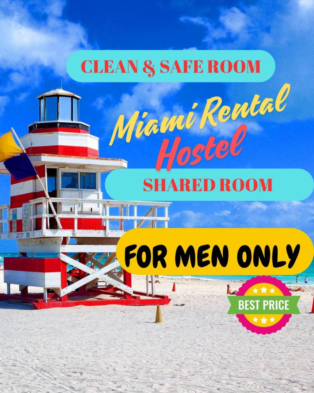203 Miami Shared Rooms For Men Central Comfortable, Affordable ภายนอก รูปภาพ
